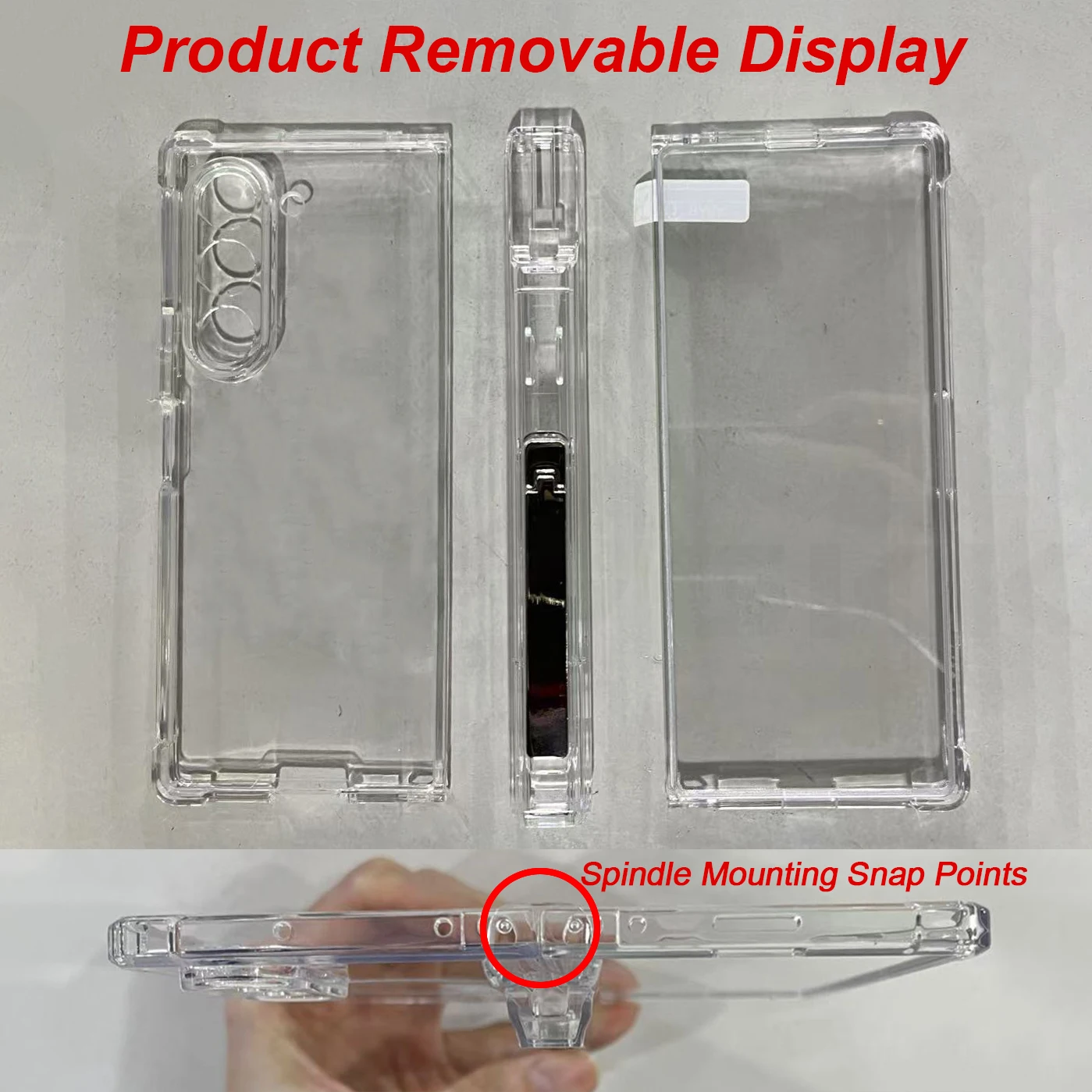 Transparent Airbag Screen Protective Case for Samsung Galaxy Z Fold 6 Fold6 Case