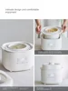220V 1000ML Electric Slow Stewer with Bamboo Steamer Household Ceramic Bain-marie Home Slow Cooker Multi Cooker 3