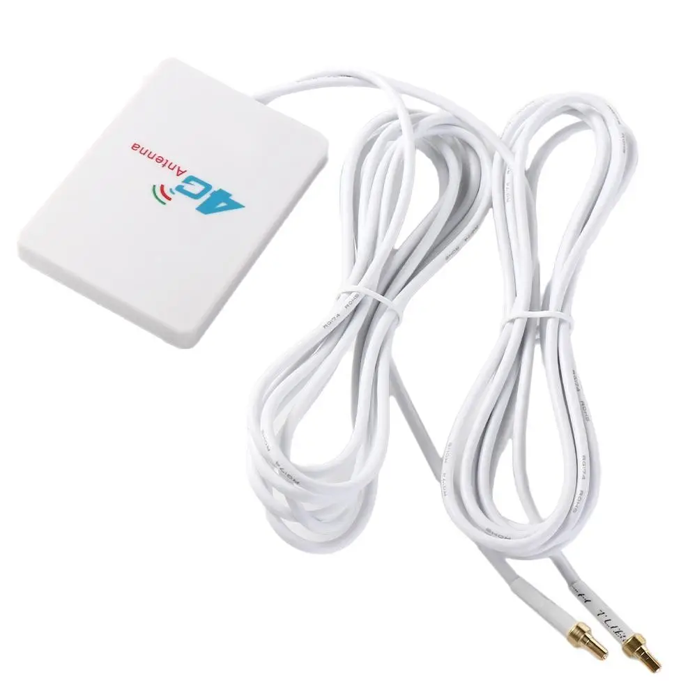 LTE Antenna 1pc 2M Cable 3G 4G TS9 CRC9 SMA Enhanced Signal SMA Connector External Antenna Router Adapter