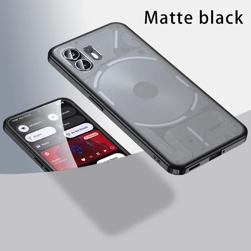 Matte & Clear Magnetic Wireless Charging Armor Case - Military Shockproof Back Cover