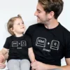 Copy Paste Shirt Father and Baby Matching Shirts Ctrl C Ctrl V Print Daddy Daughter Shirts New Father's Day Gift 3