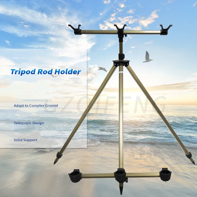 안정적이고 조절 가능한 낚싯대 거치대 삼각형 브래킷