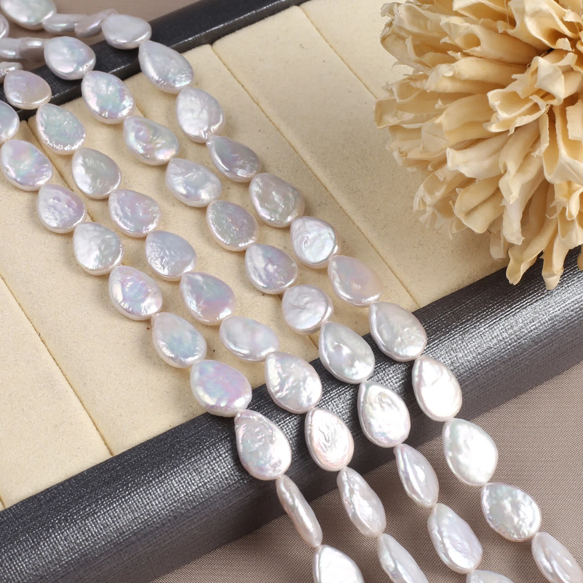 Natural Pearl Small Drop Delicate Shape Elegant Appearance for DIY Jewelry Making Handmade Bracelet Necklace Length 36cm