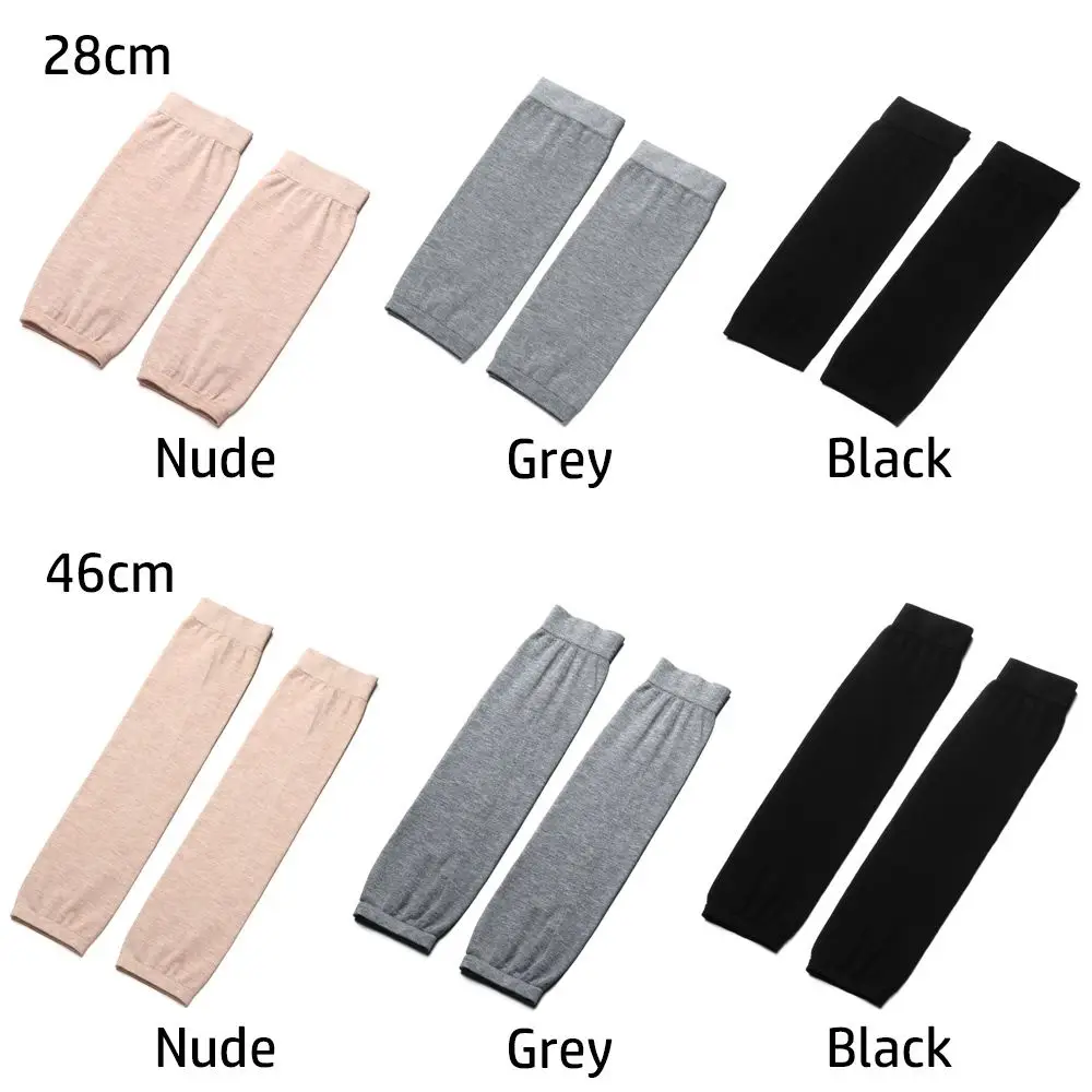 1 Paar Baumwoll-Kniebandagen, bequem, atmungsaktiv, für Sport und Fitness, elastische Beinabdeckung, Schutz, Wärmer, lange Socken – Detail 2