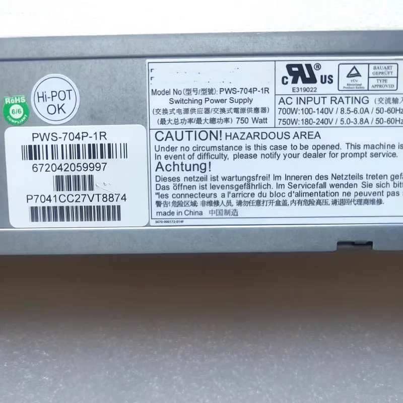 750W For Supermicro Server Power Supply PWS-704P-1R 8 750W For Supermicro Server Power Supply PWS-704P-1R - Image 6