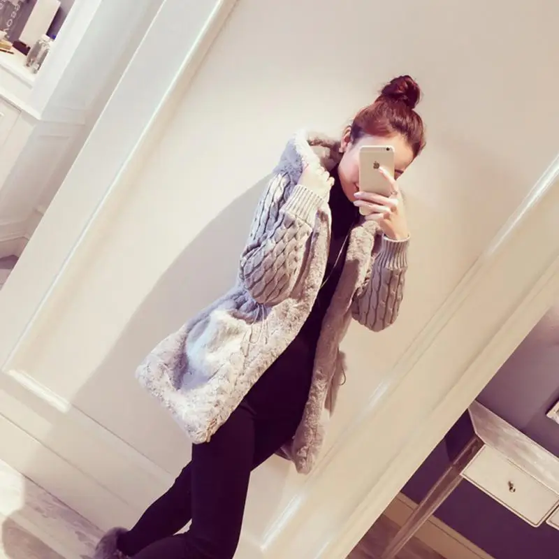 fluffy fur coats winter warm women loose solid color jackets fashion furry fur cropped jacket turndown collar overcoat 2023 Autumn Winter Jackets Warm Overcoat Big Fur Collar Hood Clothing Anorak Jacket Fashion Women Parka Warm Outerwear Fur Coat