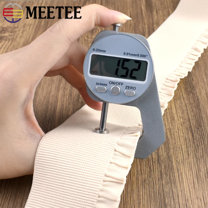 Soft Lace Trim Elastic Band - Stretch Webbing Tape for Dress Waist Decoration and Sewing Accessories