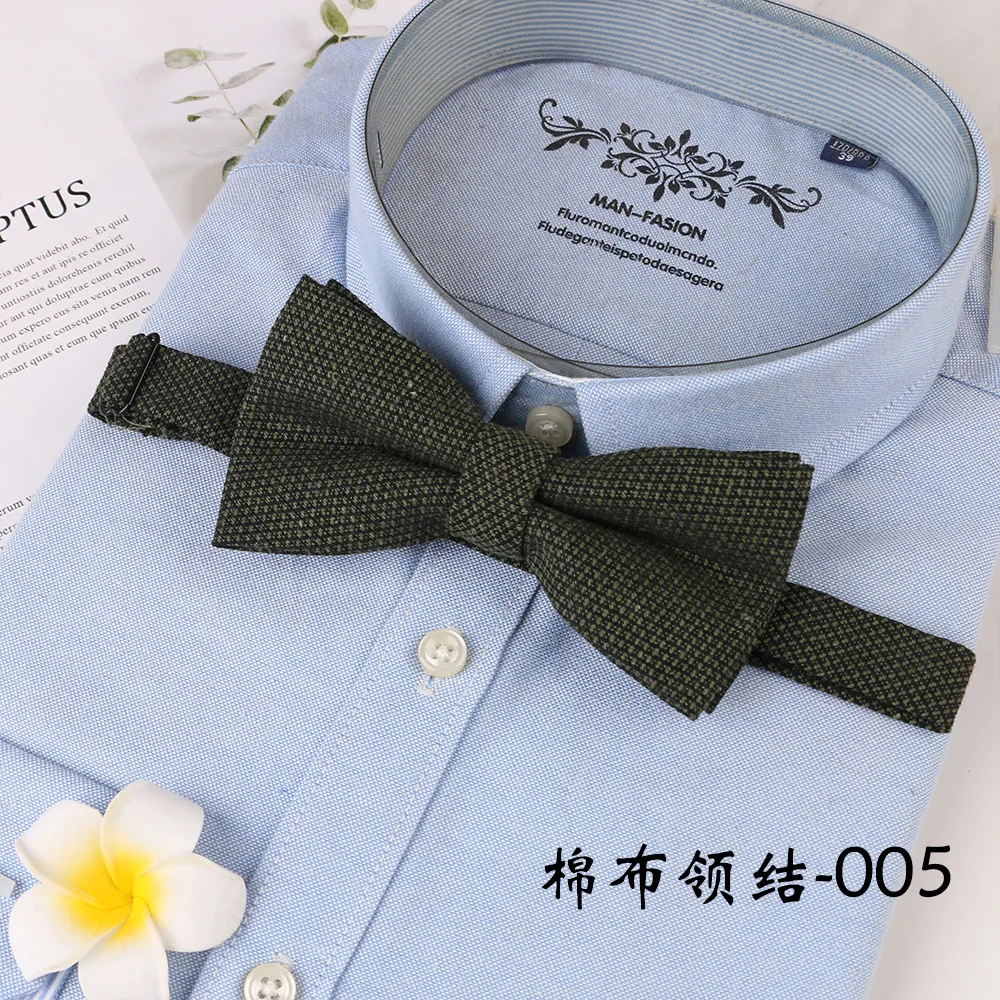 Neue Baumwolle Fliege Bogenknoten Erwachsene Einfarbig Bowties Krawatten Party Bowties Für Männer Geschenke – Detail 6