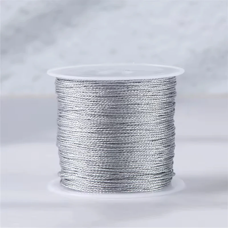 Glamorous Gold & Silver Braided Macrame Cord