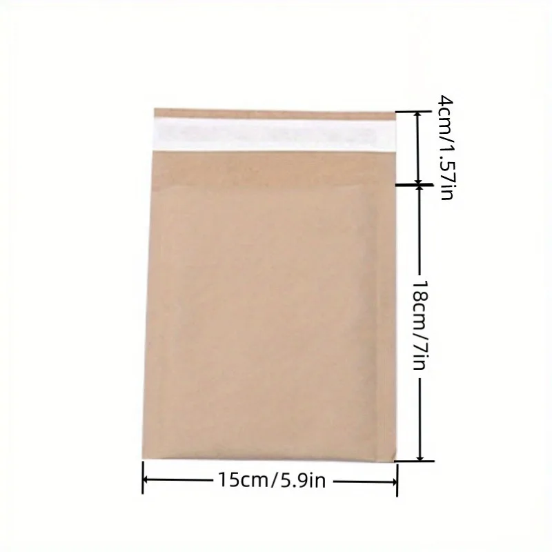 20pcs of Bubble Shaped Mail Bags, Kraft Paper Bubble Bags,  Opaque Self-adhesive Waterproof Jewelry and Cosmetics Transport Bags