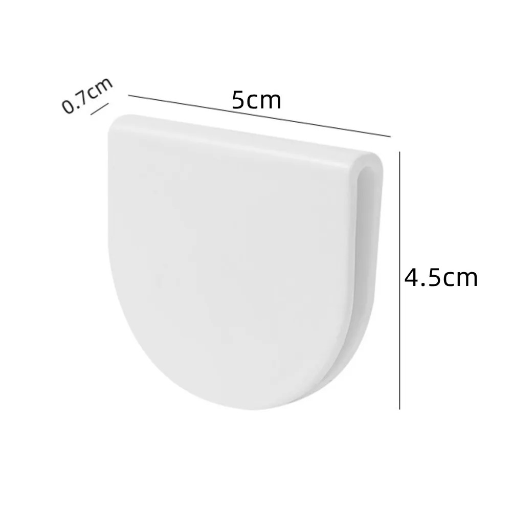 4PCS Shower Curtain Clip Bathroom Shower Curtain Clip Wind-proof Splash-proof Perforated Clips Fixing Clips shower curtain clips