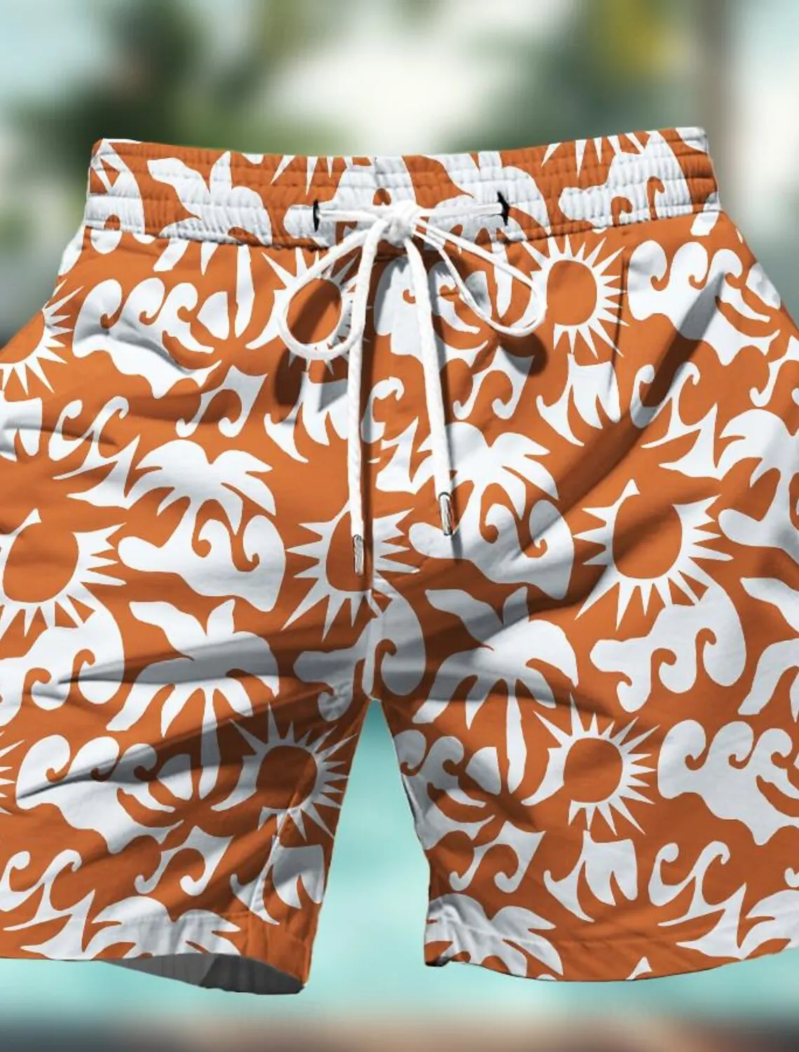 2024 서핑 배구 드로스트링 복서 남성용, 카와이 아이콘 통기성 수영 트렁크 반바지, 섹시한 저층 캐주얼 보드 반바지, 여름