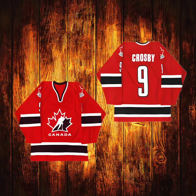 Ice Hockey Jerseys Vintage 2014 1998 Wayne Gretzky Yzerman Sidney Crosby Canada Embroidery Hockey Jersey Youth Kids Adult Any Size