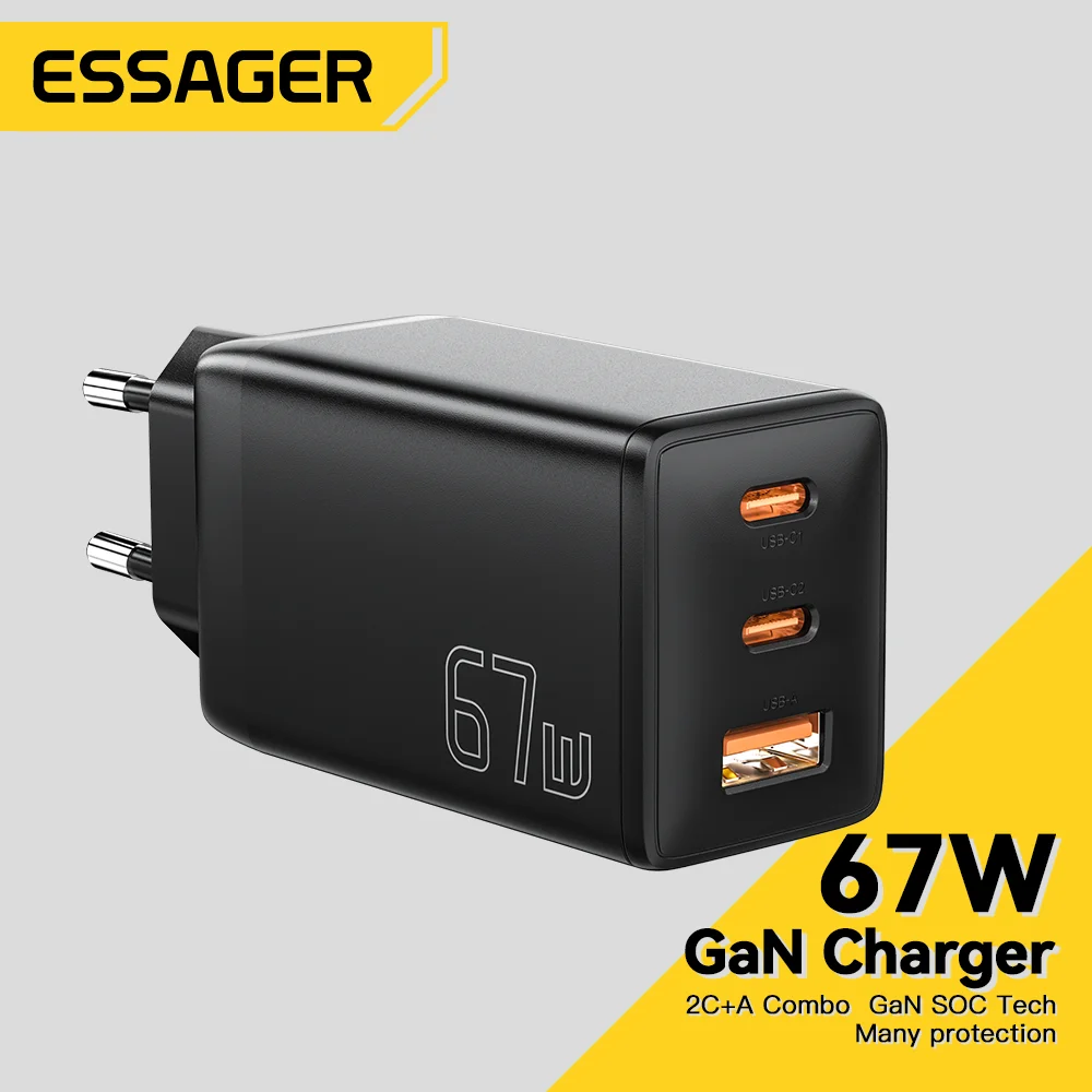 Ładowarka Essager 67W USB za $9.76 / ~39zł