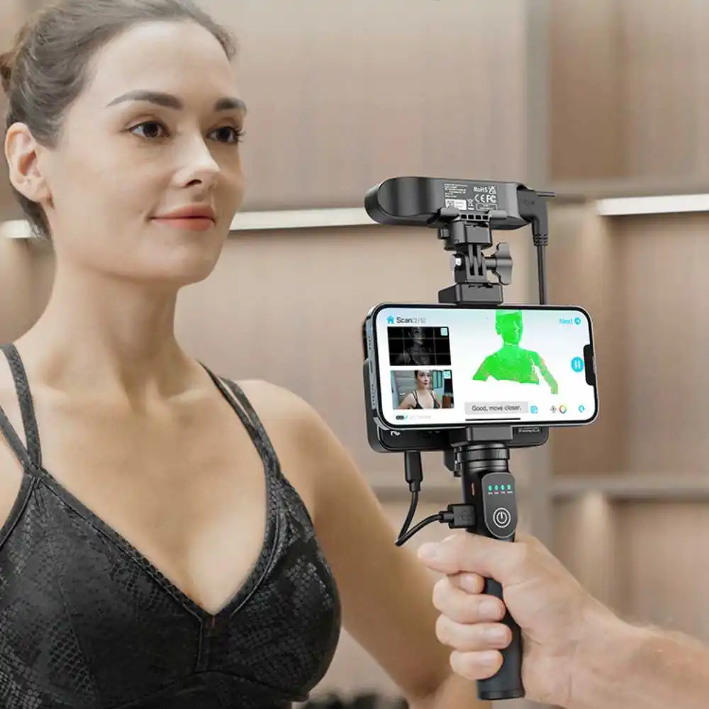Creality CR-Scan Ferret Pro 휴대용 핸드헬드 3D 스캐너, 손떨림 방지 추적, WiFi6 무선 스캐닝, 0.1mm 정확도, 24 비트