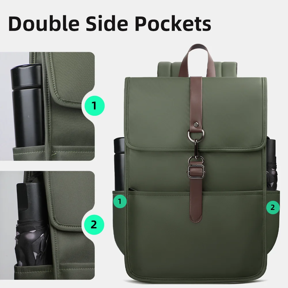 حقيبة ظهر HK نسائية مقاومة للماء للكمبيوتر المحمول...