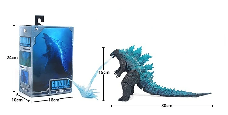 JAYKENIXO 2PCS Big Godzilla Earth MechaGodzilla Figures King of The  Monsters - Godzilla Figures Kings of The Monsters - 15 & 12 Head-to-Tail,  Large