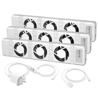 พัดลมระบายอากาศขนาด 320x70x30 มม. พัดลมระบายอากาศแบบเงียบสำหรับหม้อน้ำ หม้อน้ำอัจฉริยะ ทำงานเงียบ ควบคุมอุณหภูมิ สวิตช์อัตโนมัติ 3