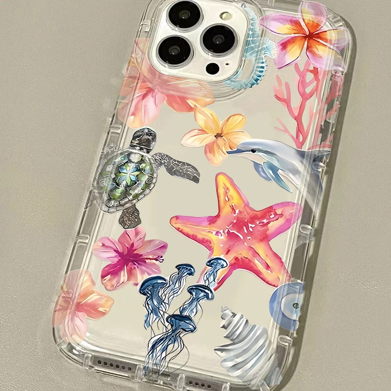 Vibrant Marine Life Protective Phone Case
