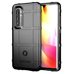 Heavy Duty Shockproof Armor Silicone Case for Xiaomi Mi Note 10 Lite (Black)