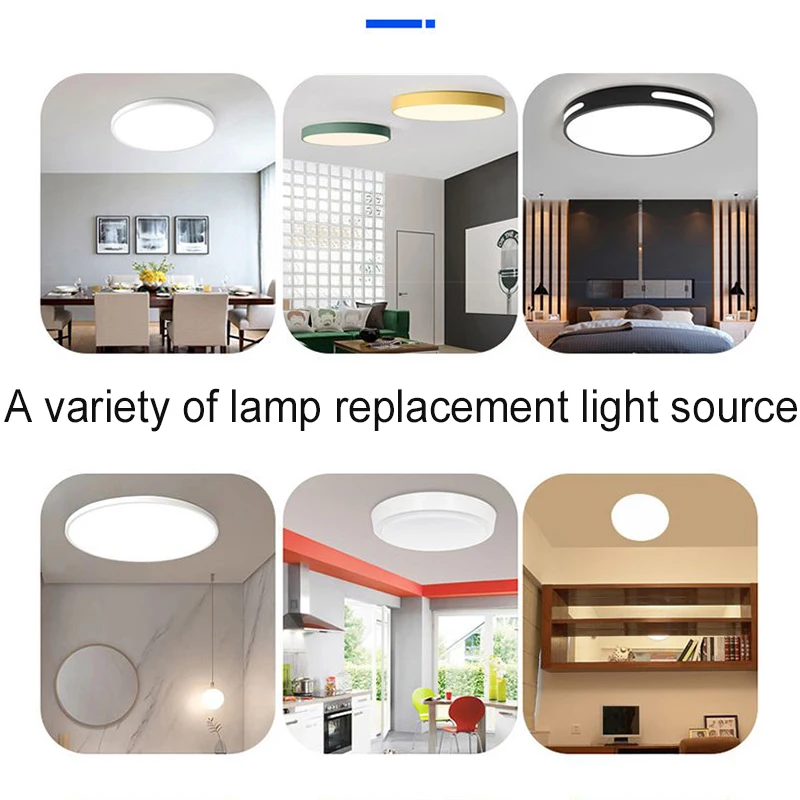 Replaceable LED Light Source Plate For Ceiling Lights Pendant Lamp 220V Ceiling Lamp Round Board Indoor Living Dining Room
