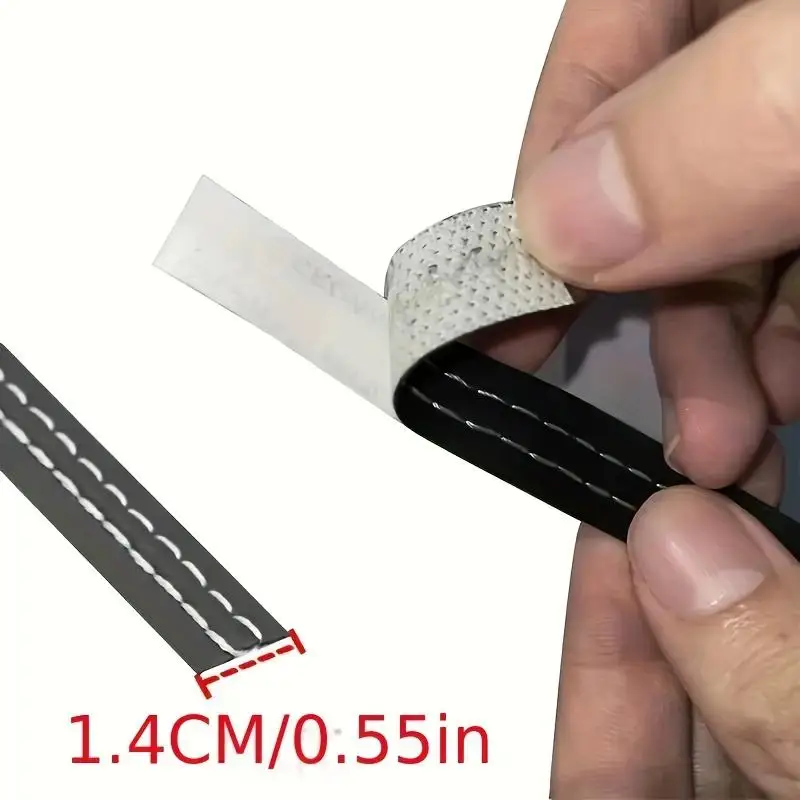 Interior Gap Decoration Line, DIY Self-Adhesive Leather Molding Decoration Strip, Center Console Decoration Line, Interior Modif - 3