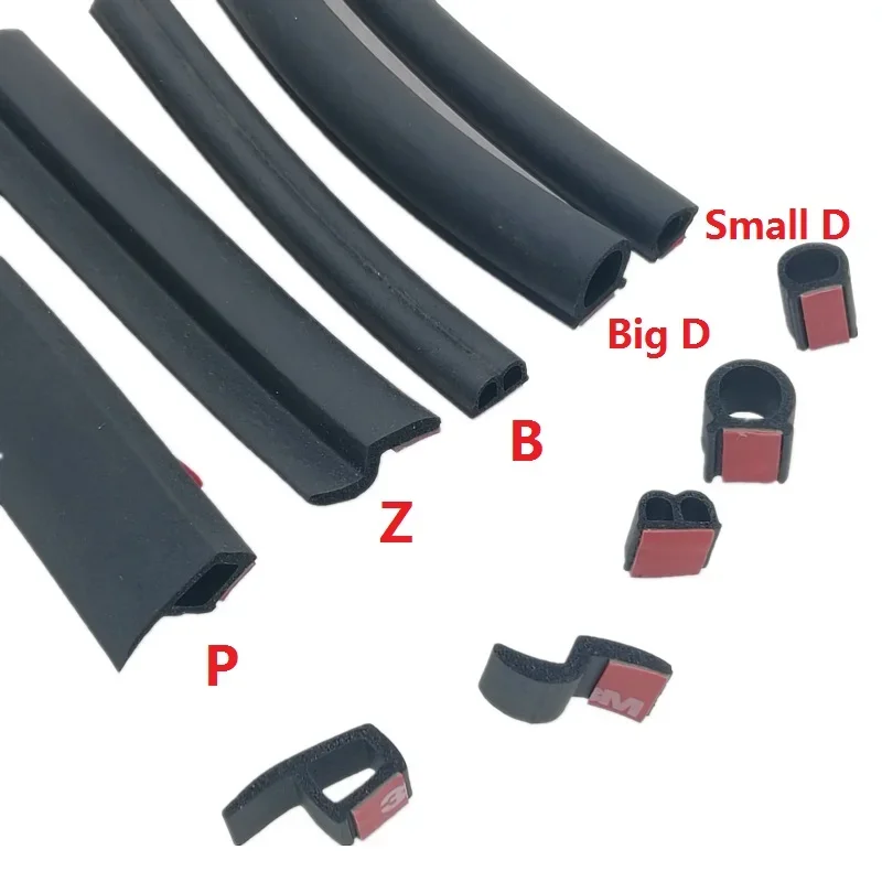 4 Metri Big D Small D Z Shape P B Tipo Striscia Di Tenuta Della Portiera Dell'Auto Isolamento Acustico Epdm Guarnizione In Gomma Per Auto Insonorizzan