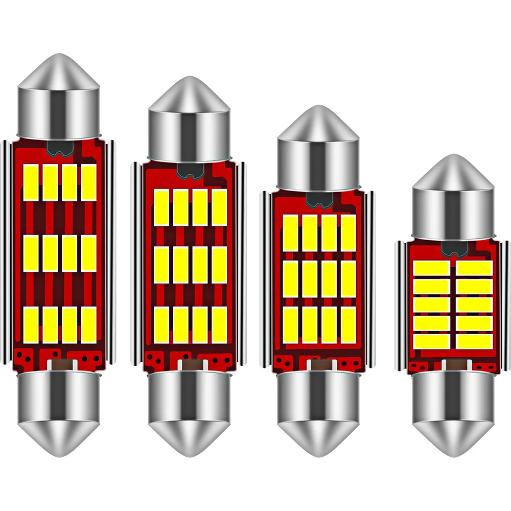 

1pcs C5W LED Car Interior Light Festoon 31mm 36mm 39mm 41mm LED Bulbs 6000K White CANbus Dome Reading Light Auto Lamp 12V