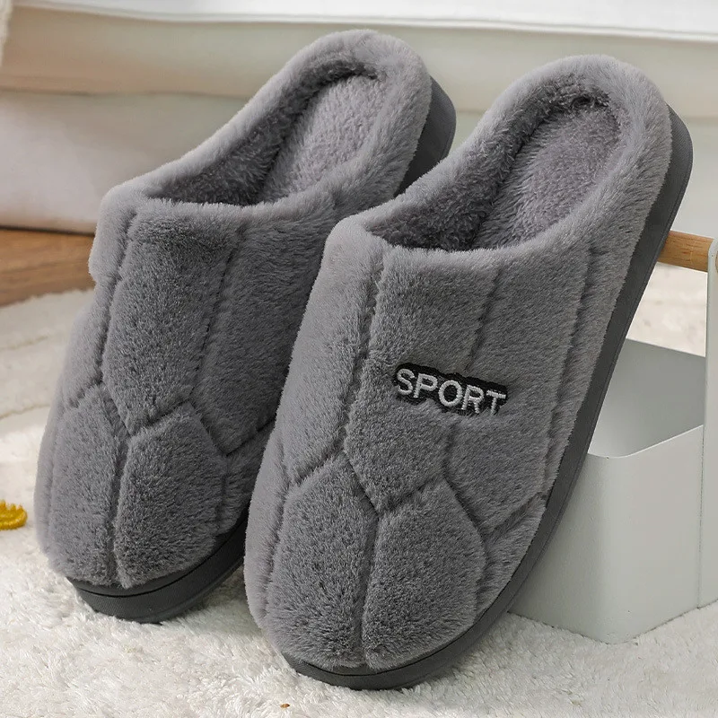 Plush Womens Men Warm Flop Flip House Soft Slippers Autumn Winter