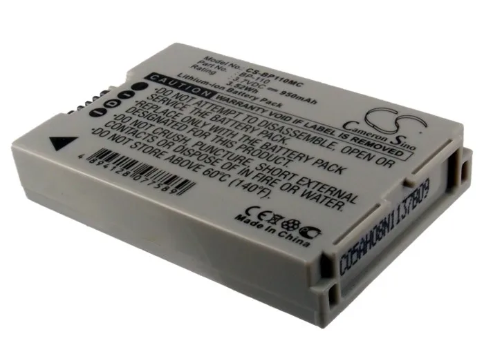 CS 950 мАч/3.52Wh батарея для Canon Legria HF R205 R206 R26 R27 R28 | Электроника