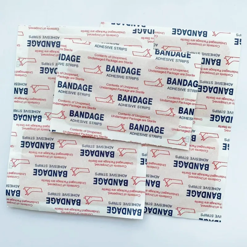 50pcs/set Large Breathable Wound Dressing Patch Band Aid 7.6*5.1cm Plasters for First Aid Tape Woundplast Adhesive Bandages 6