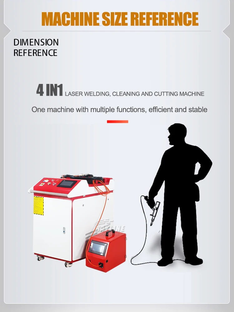 Fiber Laser 1500w Fiber Laser Solderings Automatic 0.5-8mm Stainless Steel Portable Handle Laser Welding Machine 6