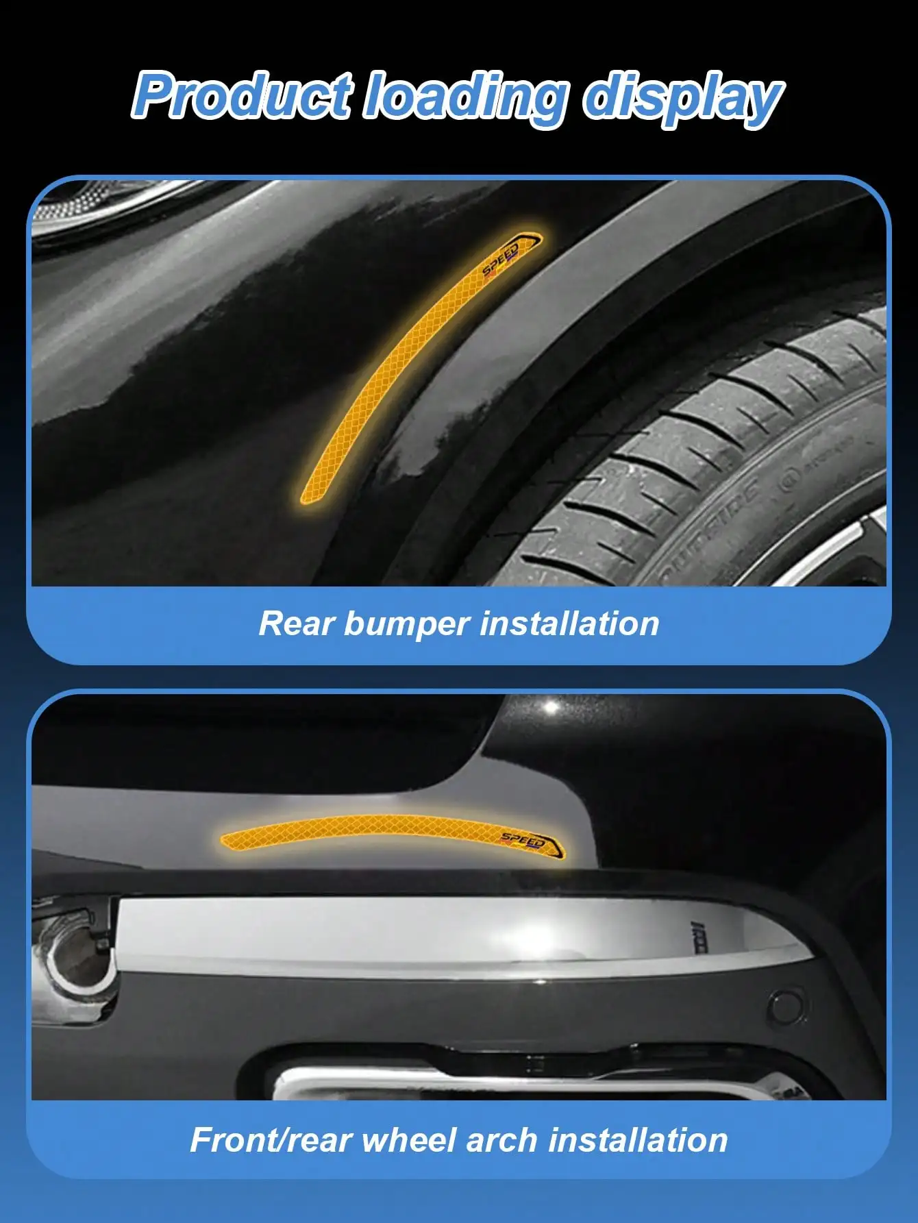 자동차 휠 림 반사 스티커 고시인성 안전 데칼 충돌 방지 보호대