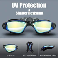Professional Adult Anti Fog UV Protection PC Lens Men Women Swimming Goggles Waterproof Adjustable Silicone Swim Glasses Eyewear 2