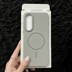 MagSafe Magnetic Matte Wireless Charging Phone Case for OnePlus 10R (Tai Gray)