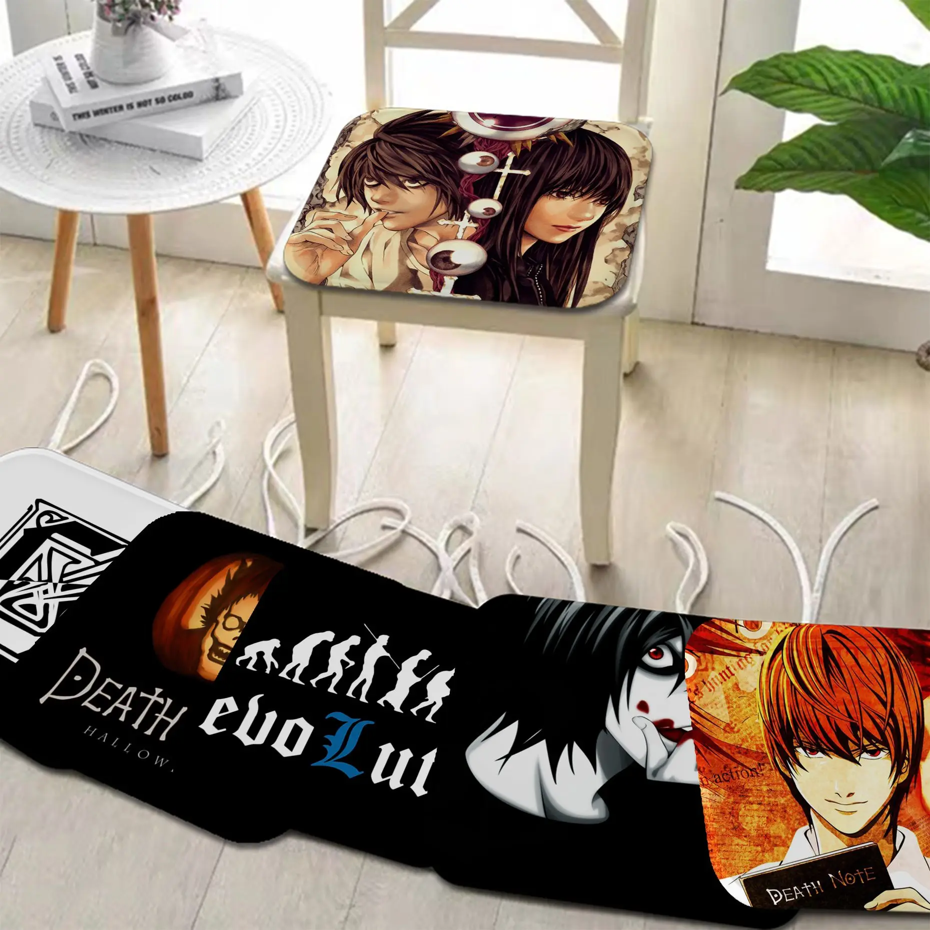 

Anime Death Note Simplicity Multi-Color Seat Cushion Office Dining Stool Pad Sponge Sofa Mat Non-Slip Buttocks Pad