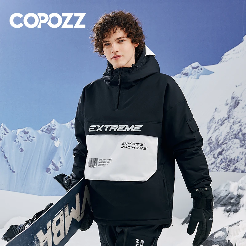 COPOZZ Winter Ski Jacket For Men Women Warm Waterproof Ski Jacket Outdoor Snowboard Wear Ski Pants Windproof Ski Coat Snow Outfi