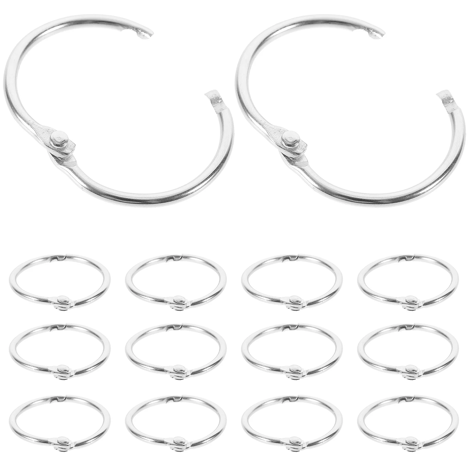 

Metal Binder Book Rings Loose Leaf Book Hoops Index Cards Album Binding Clip Hole Punch Calendar Circles Office Supplies