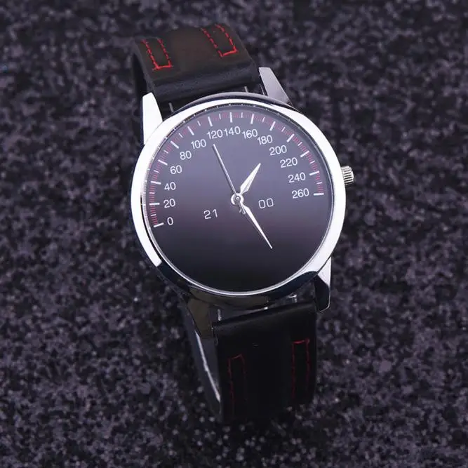 

Men'S Wristwatch Clock Women Ladies Leather Band Analog Quartz Wrist Watch Leisure Fashionable Clock Black Reloj De Mujer New