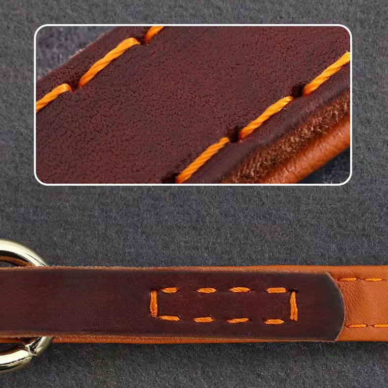 Leather Dog Leash Running Hands Free P Dog Leash For a Dog 2.5M Long Leashs Collars Double Short Leash Rope For Large Dogs Puppy