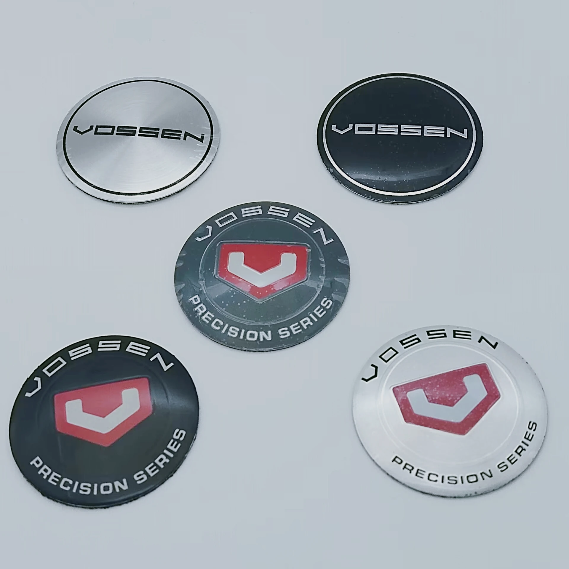 

4 PCS suite VOSSEN PRECISION SERIES Sticker Car Wheel Center Hub Cap Sticker Car Badge Emblem Decal Car Styling Auto Accessories