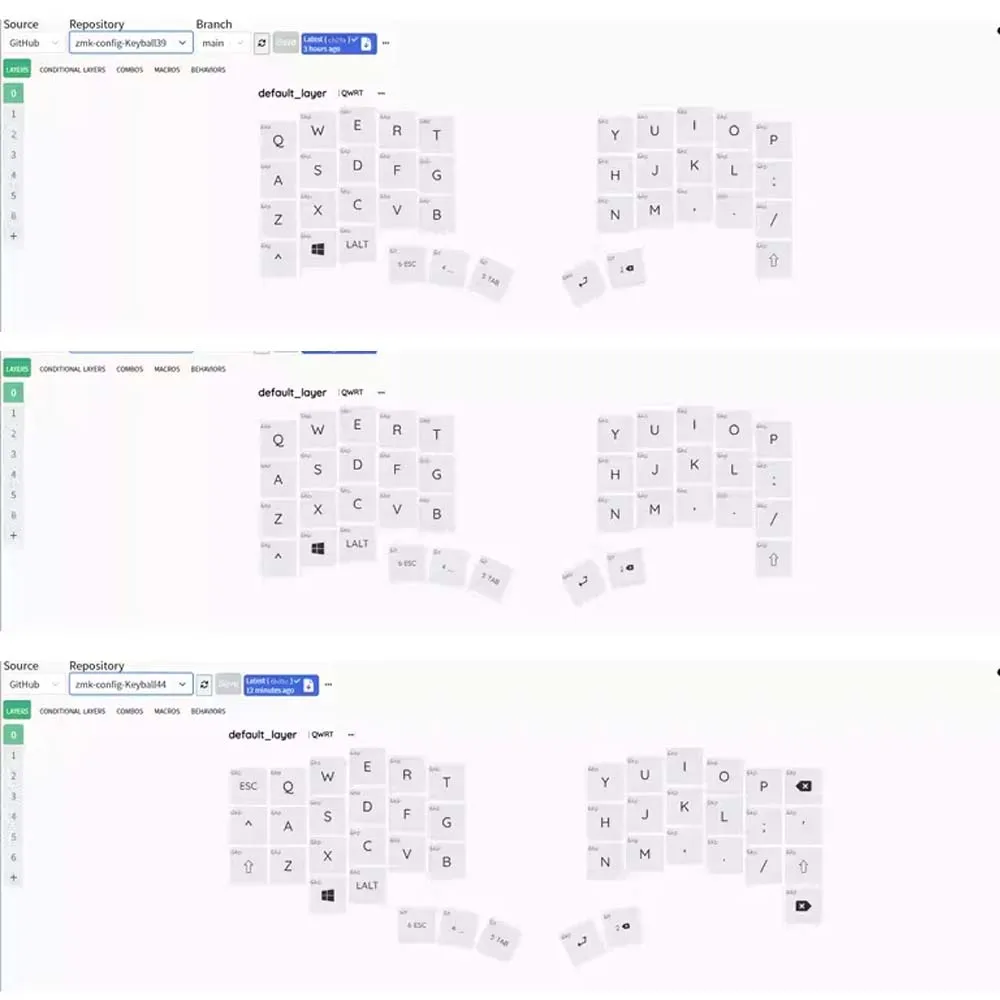 키볼 39/44/61 스플릿 키보드 키트 트랙볼 OLED 스크린 커스터마이즈 DIY 무선 스플릿 기계식 키보드 키트 ZMK 지원