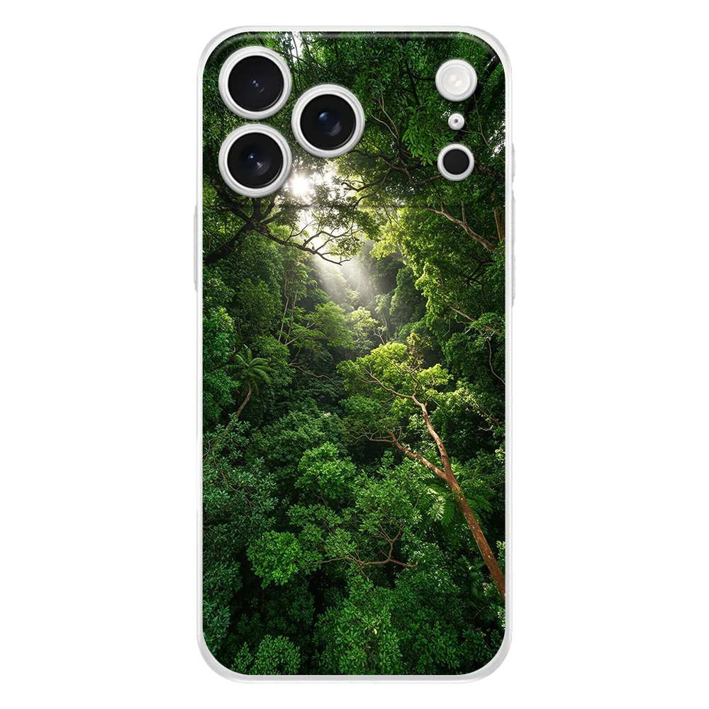 Beautiful Nature Forest Tree Clear Phone Case - Easter Edition