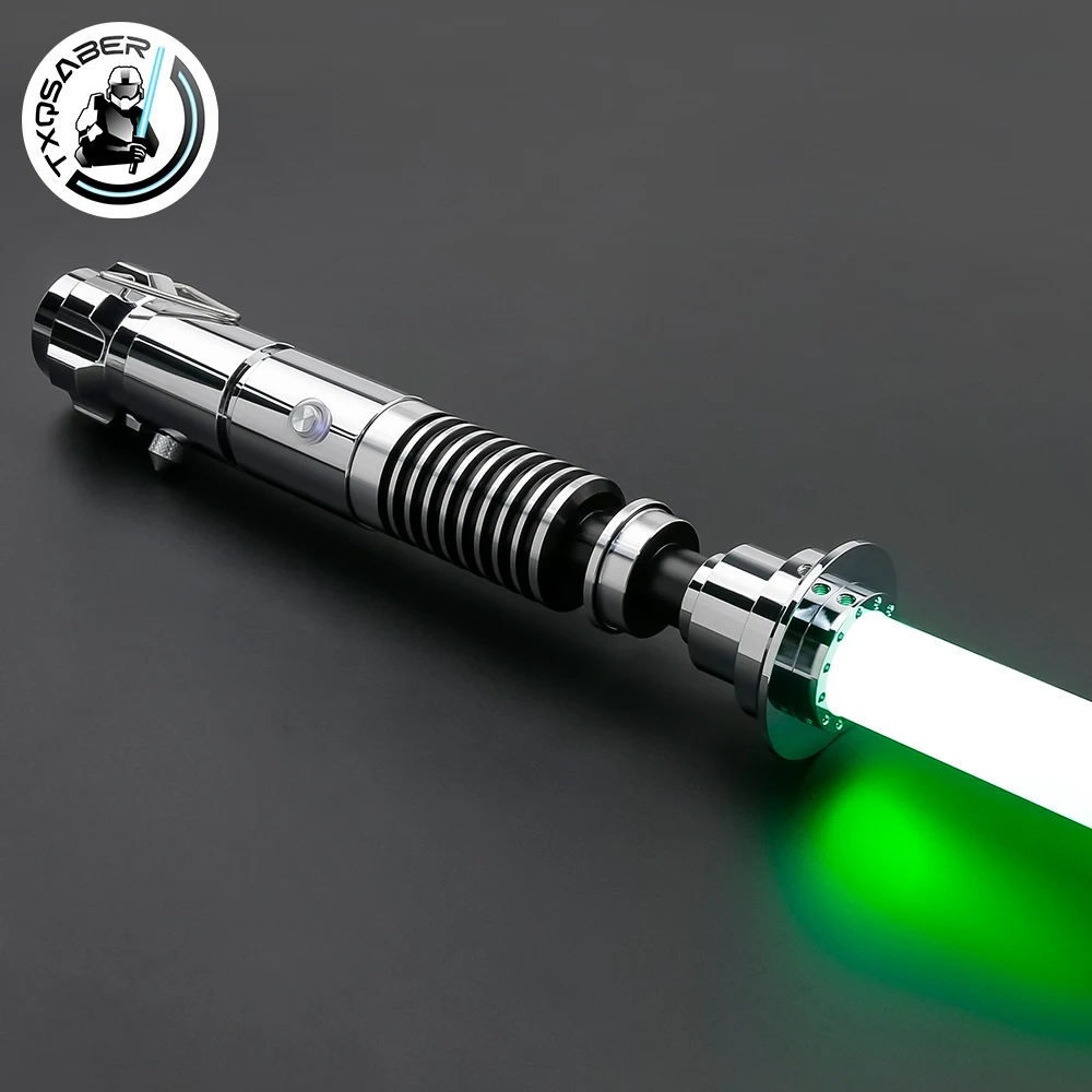 

TXQSABER Luke Lightsaber Skywalker Neo Pixel App Control Smooth Swing Laser Sword 16 Soundfonts Metal Handle Replica Toy Kids