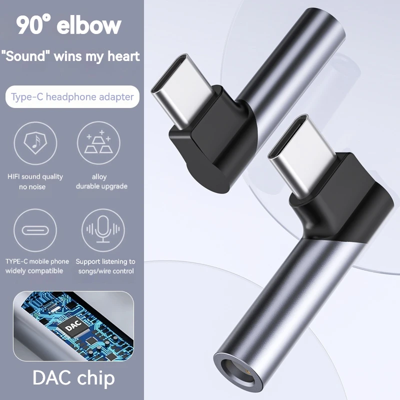 

Type C To 3.5Mm Socket Headphone Audio Converters for 3.5Mm Wired Earphone