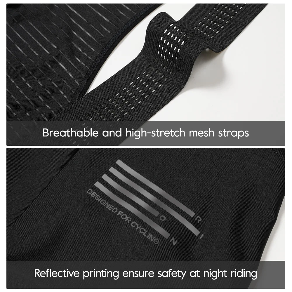Cycling Bib Shorts RION Men's Cycling Bib Shorts Mountain Bike MTB Clothes Downhill Bicycle Tights Road Riding Motocross Dolomiti 8H Outdoors Pro