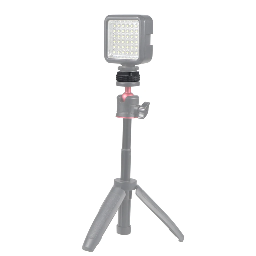 1x CNC SLR Kamera Fotografie Zubehör ColdShoe 1/4" Zoll Adapter Kaltschuh zur Taschenlampenhalterung Mini Gimbals Halterung Unterstützung – Detail 22
