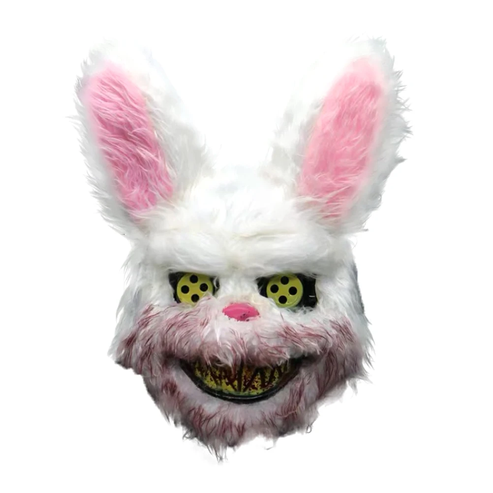 Bloody Rabbit Cosplay Bunny Masque Tricky Mask Evil Mask Horror Masks Masquerade Party Model Plush Toy Halloween Costume