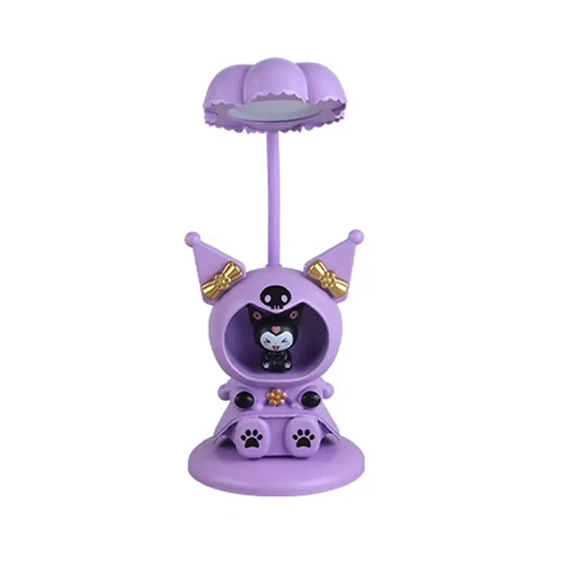 

Kawaii Kuromi My Melody Folding Eye Protection Table Lamp Anime Sanrio Girly Heart Cute Night Light Desktop Surprise Gift