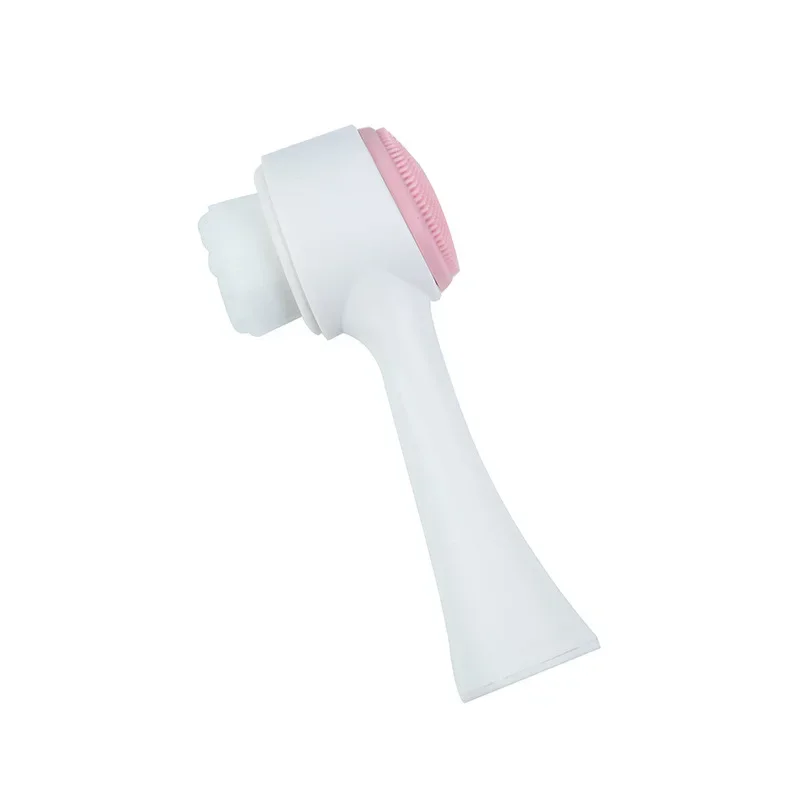 Double-Sided Manual Face Wash Brush Soft Silicone Deep Pore Cleaning Tool For Home Use Electric Bathroom Brush